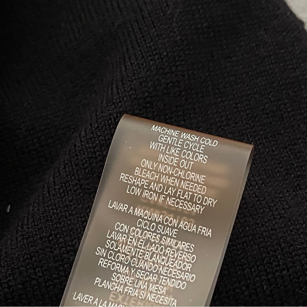 CALVIN KLEIN Sweater Top V-Neck 3/4 Length Sleeve Size Large - Picture 15 of 15